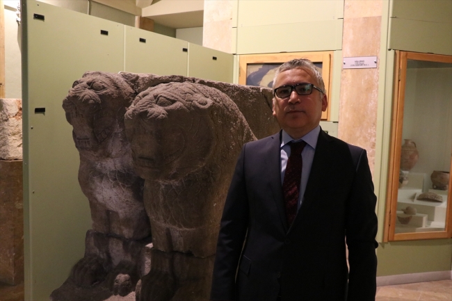 2 bin 800 yıllık "Çift Aslan" heykeli Niğde Müzesi'nde sergilenecek